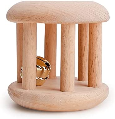 Wooden Rattle Rolling Bell